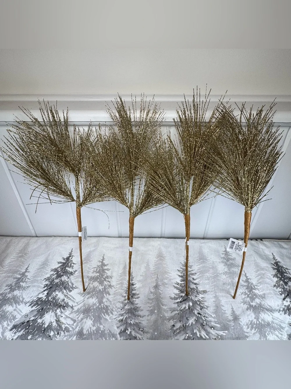 NEW Target Gold Glitter Christmas Decoritive Picks